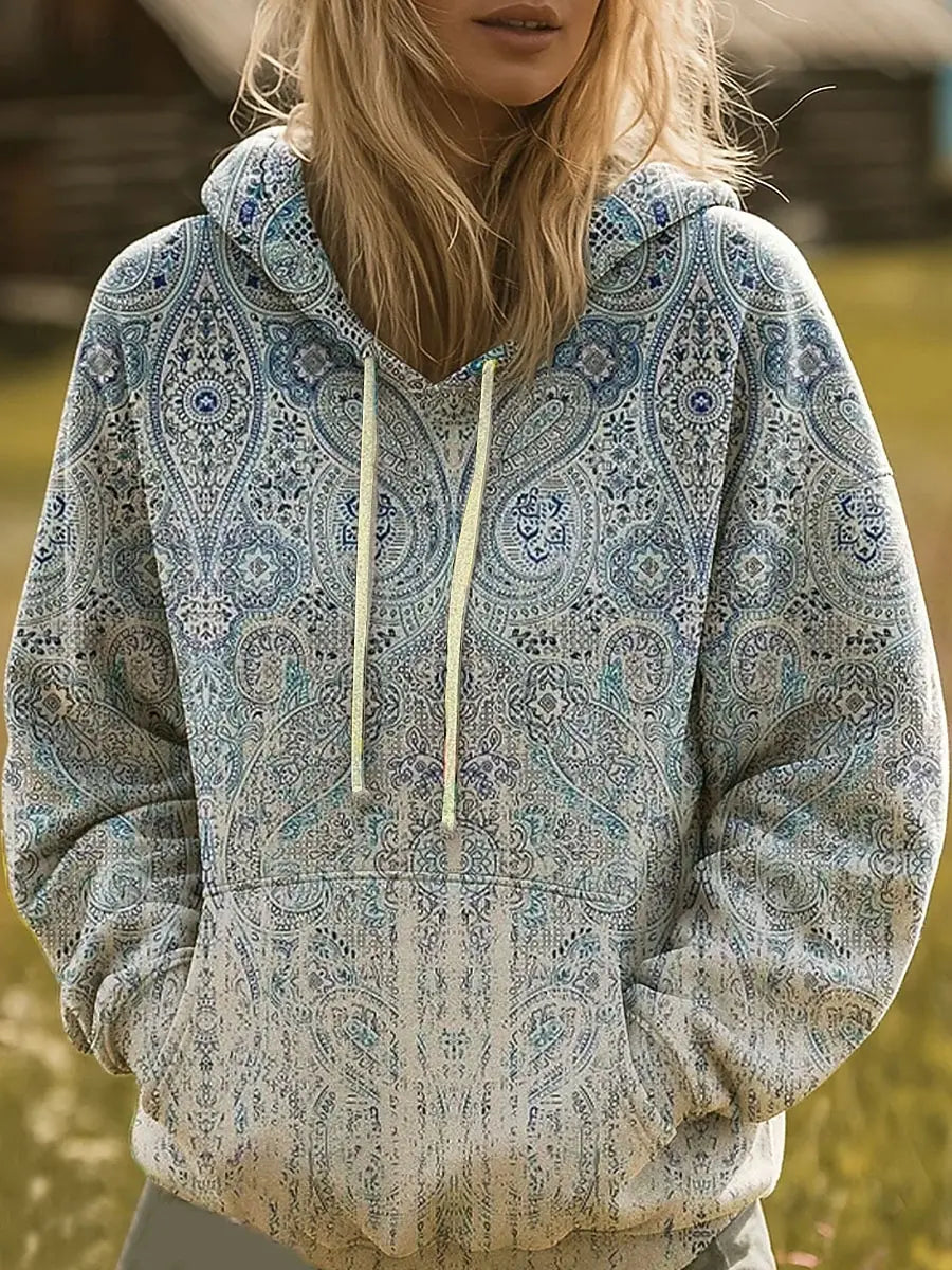 Kaelith™ | Sweat à capuche graphique Rainbow Sunburst