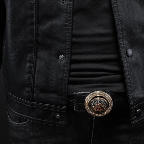 Veste légère en cuir
