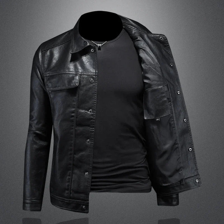 Veste légère en cuir