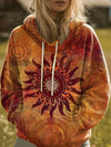 Brisenna™ | Sweat à capuche graphique Rainbow Sunburst