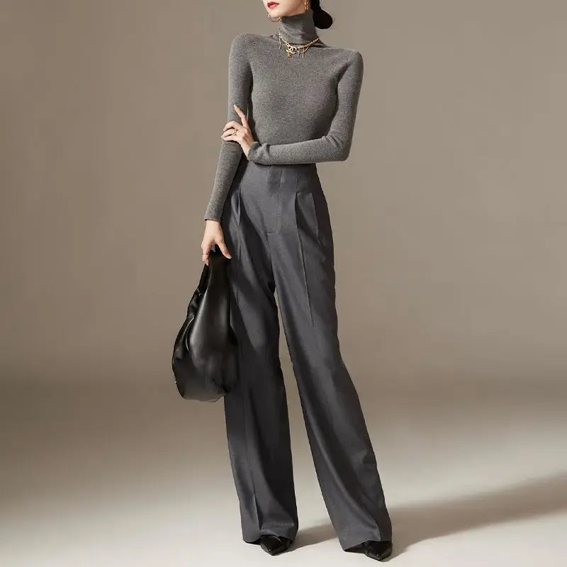 Pantalon Drapé à Jambes Larges Firenze
