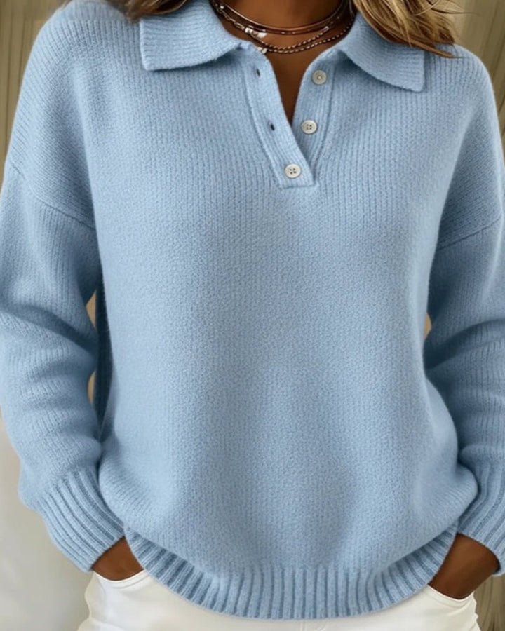 Madison | Polo en Tricot à Manches Longues Classique