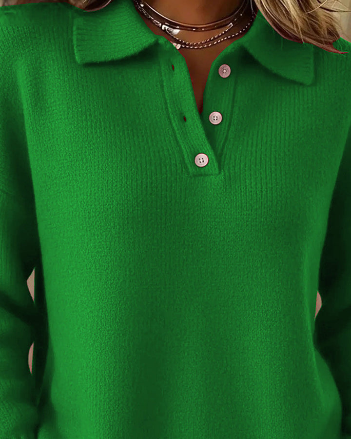 Madison | Polo en Tricot à Manches Longues Classique