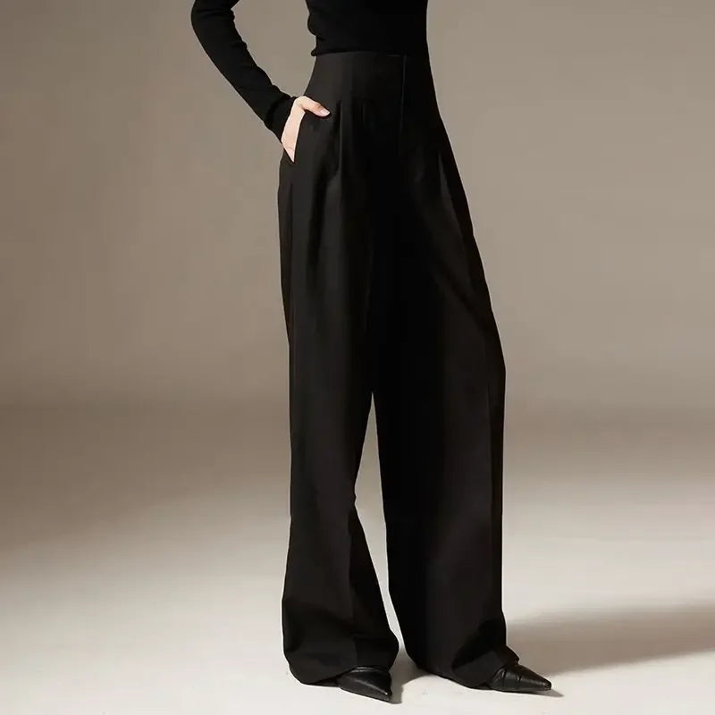 Pantalon Drapé à Jambes Larges Firenze
