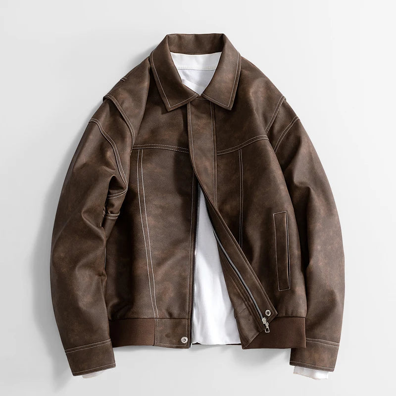 Benson Bomber en Cuir Classique