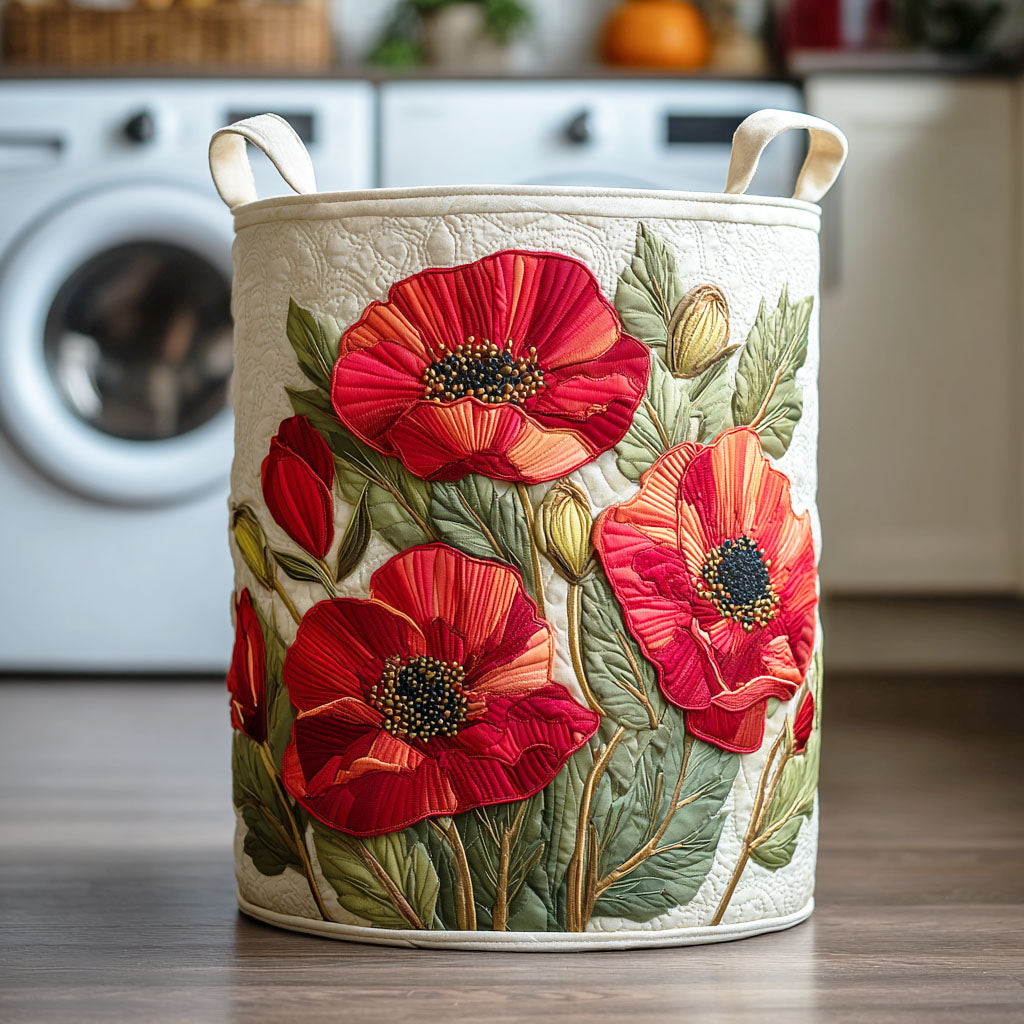 Panier à Linge Rêve Coquelicot Écarlate