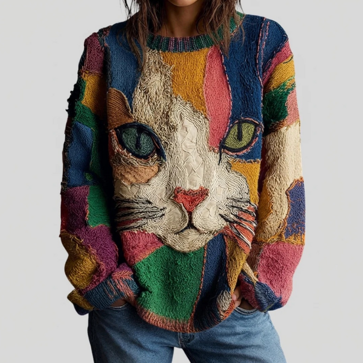 Romane | Haut Artistique Motif Chat