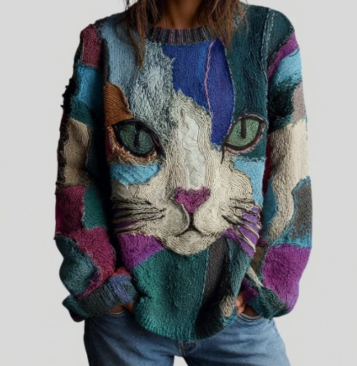 Romane | Haut Artistique Motif Chat