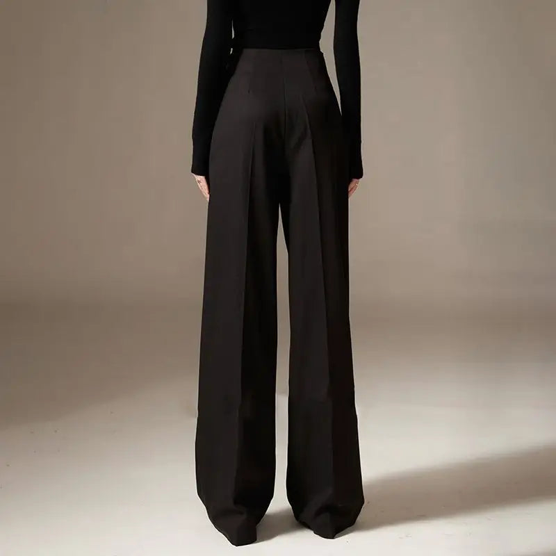 Pantalon Drapé à Jambes Larges Firenze