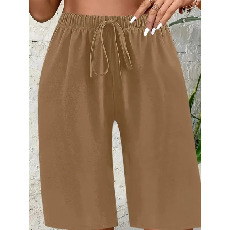 Lina | Short en Lin Taille Élastique Décontracté