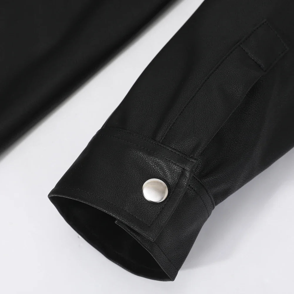 T-shirt Long en Cuir