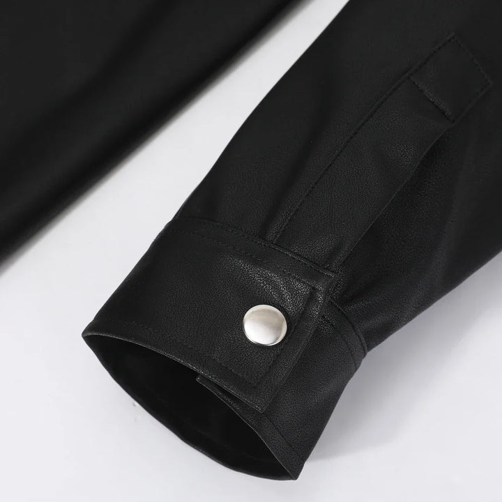 T-shirt Long en Cuir