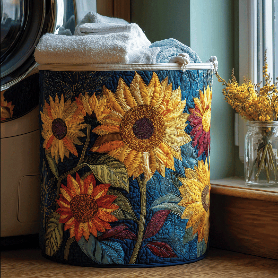 Panier à Linge Floral Sunshine