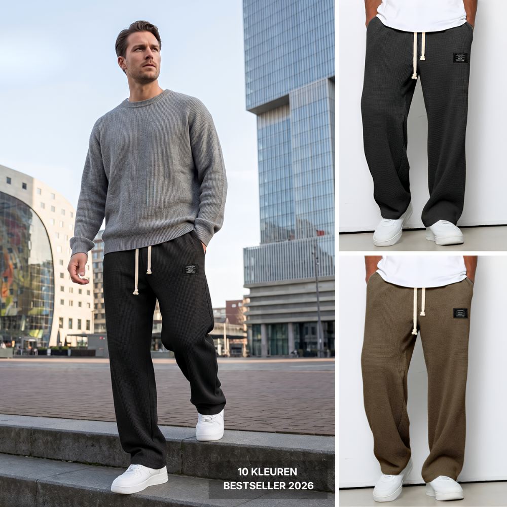 Pantalon Confortable pour Hommes avec Coupe Ample et Taille Ajustable