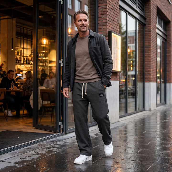 Pantalon Confortable pour Hommes avec Coupe Ample et Taille Ajustable