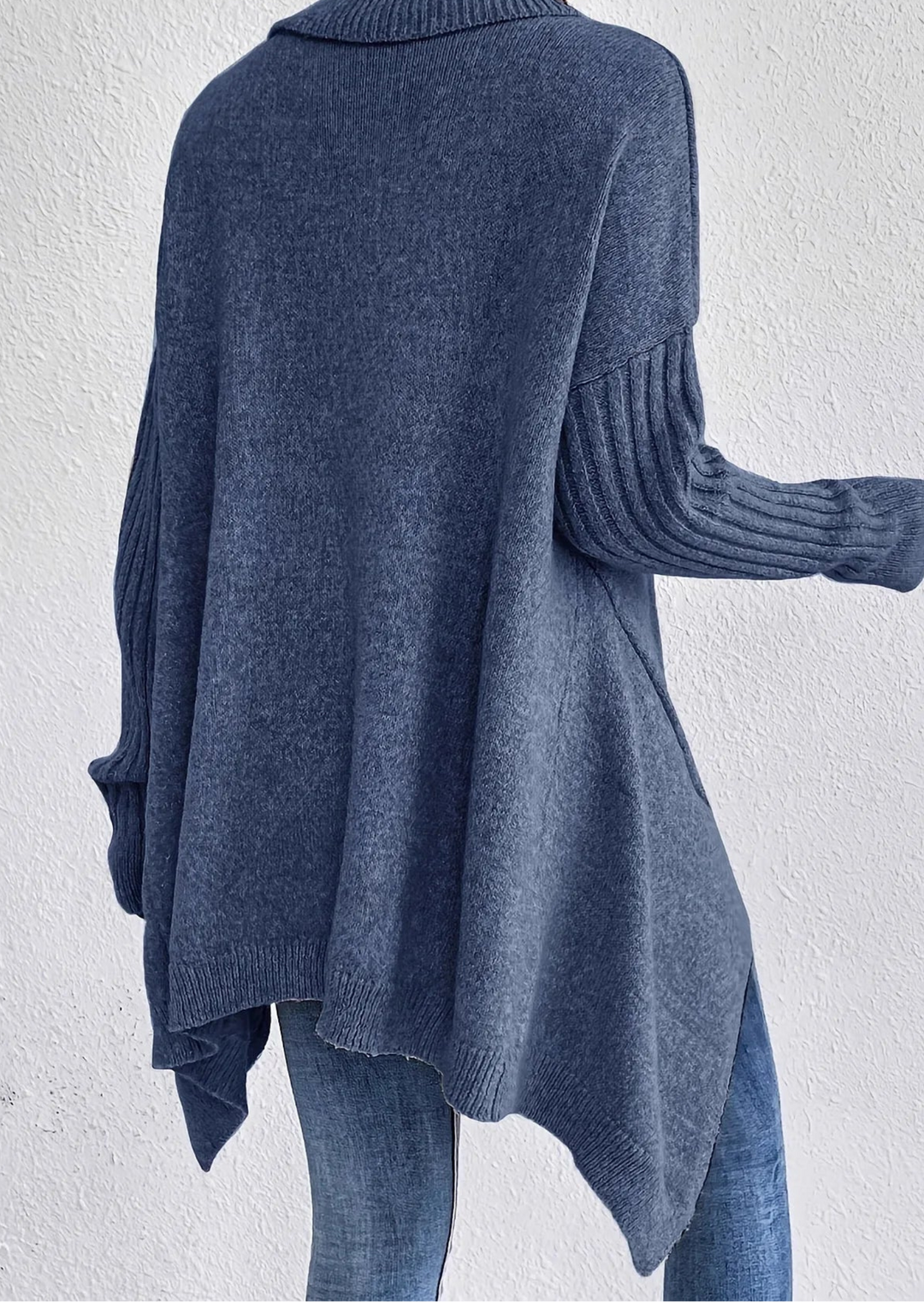 Pull en tricot col roulé surdimensionné