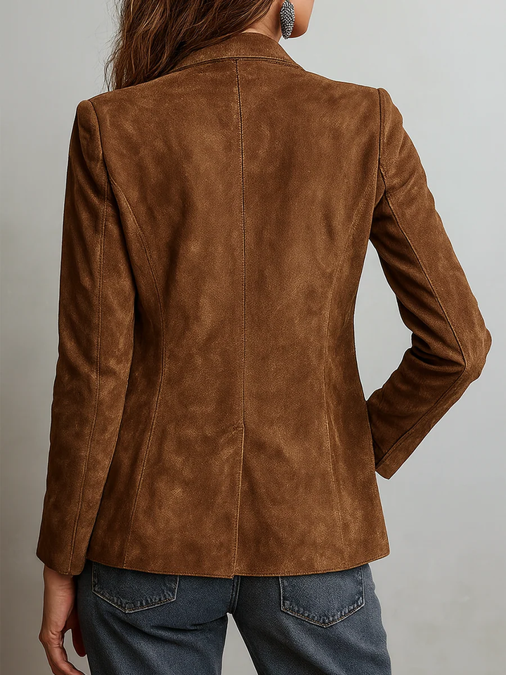 Blazer Vintage Marron Femme