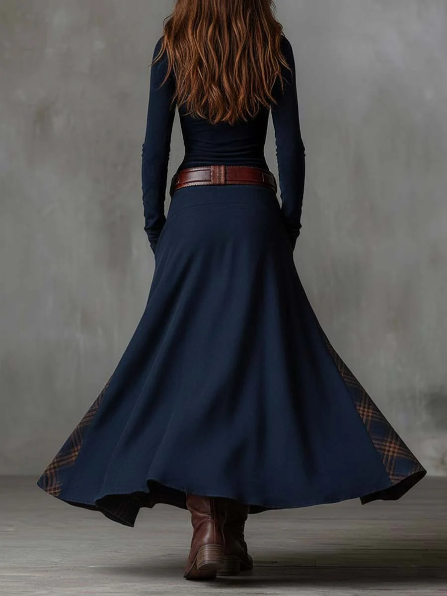Ingrid | Robe Maxi Boutonnée à Ceinture