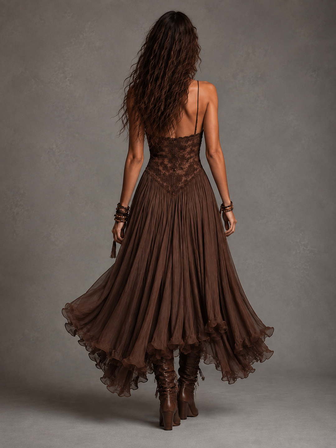 Olivia | Robe Maxi Corset en Dentelle pour Femmes