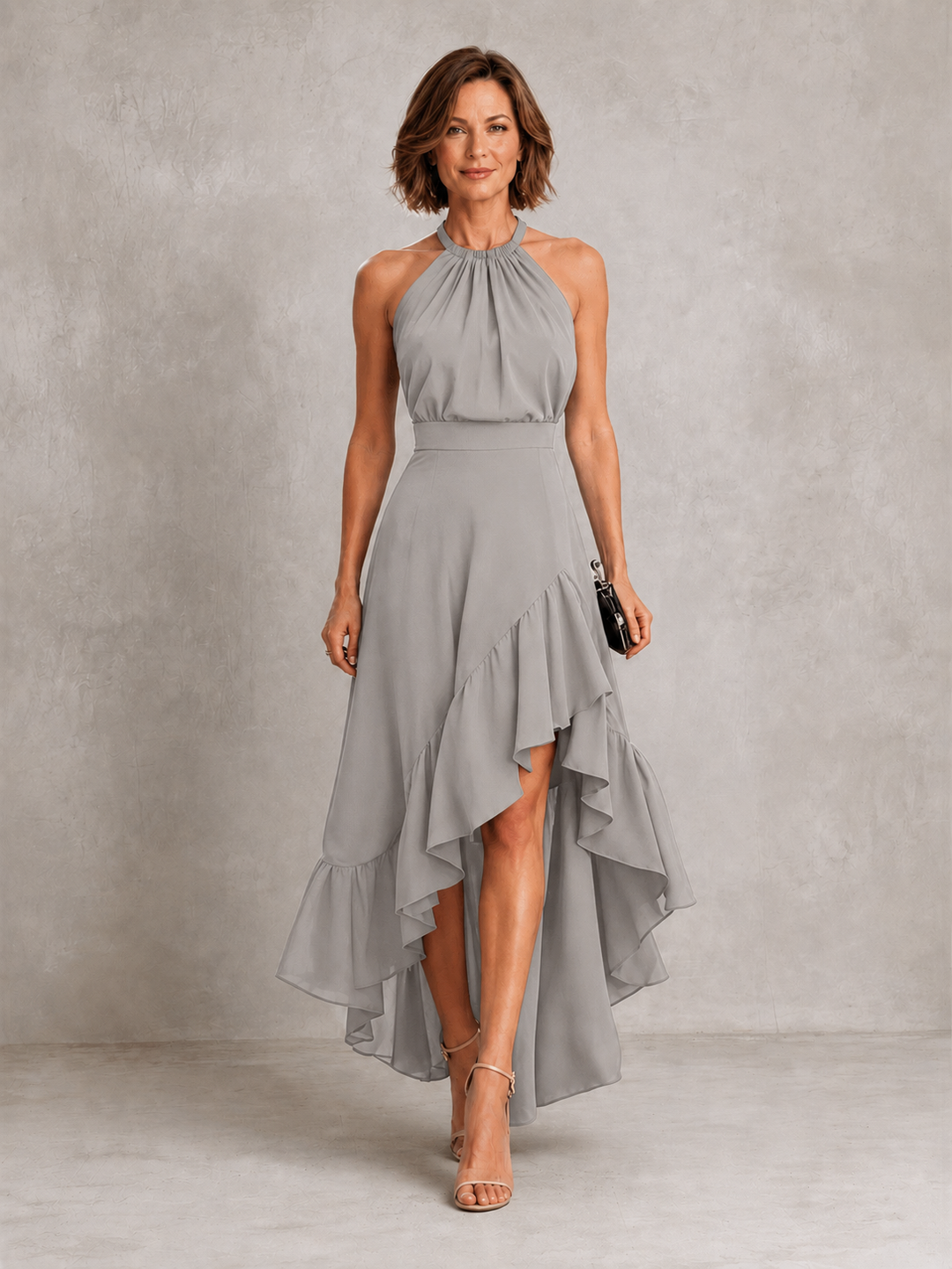 Chloé | Robe à Bretelles avec Volants