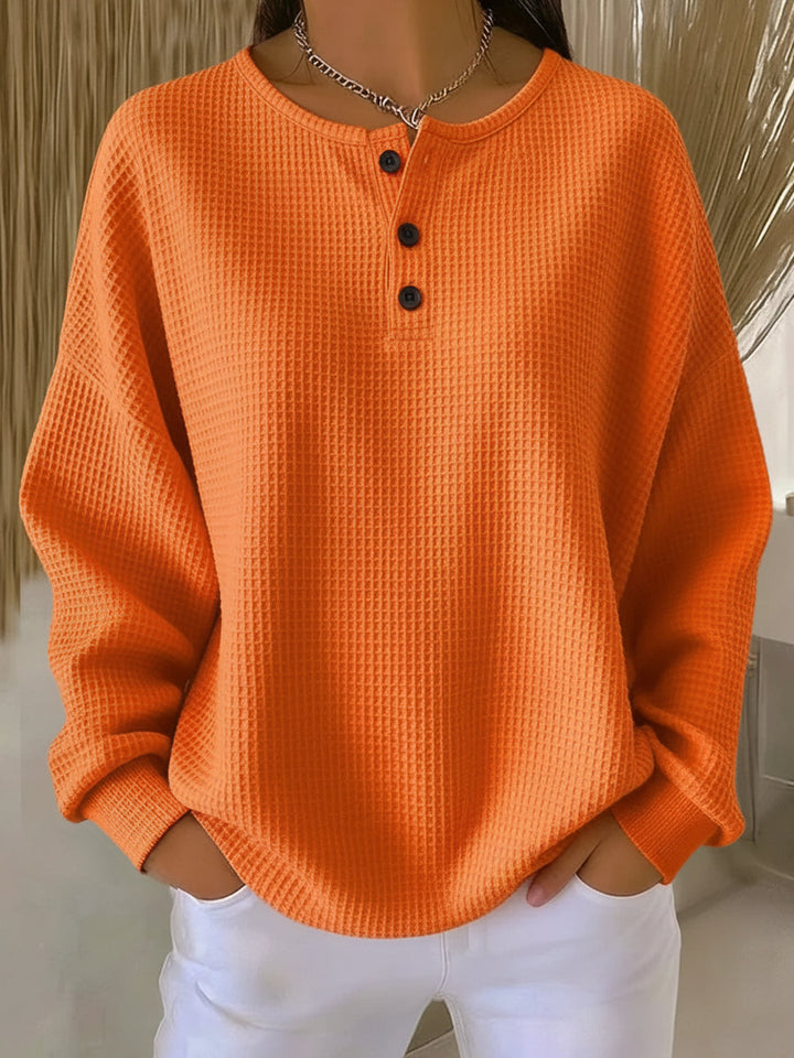 Lucille | Sweat Henley Gaufré