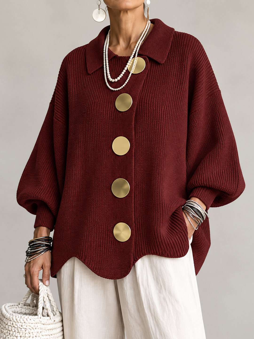Ardelle™ | Cardigan Oversize avec Col
