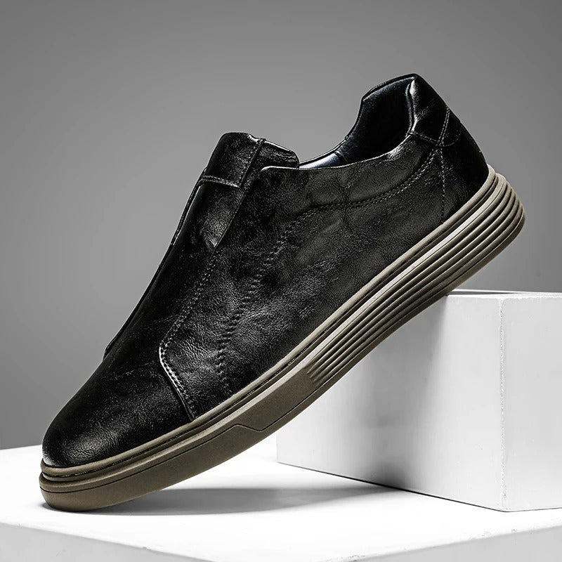 Basket en cuir Slip-On
