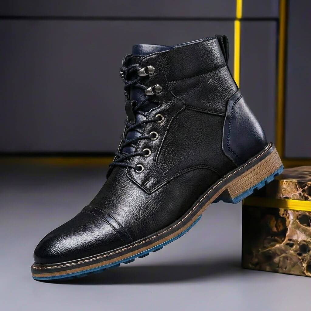 Bottes en Cuir Bicolores Jake
