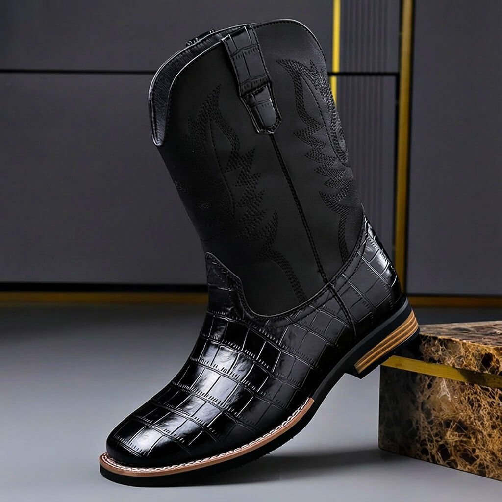 Bottes en Cuir Véritable Walker