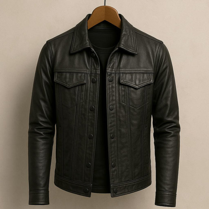 Veste légère en cuir