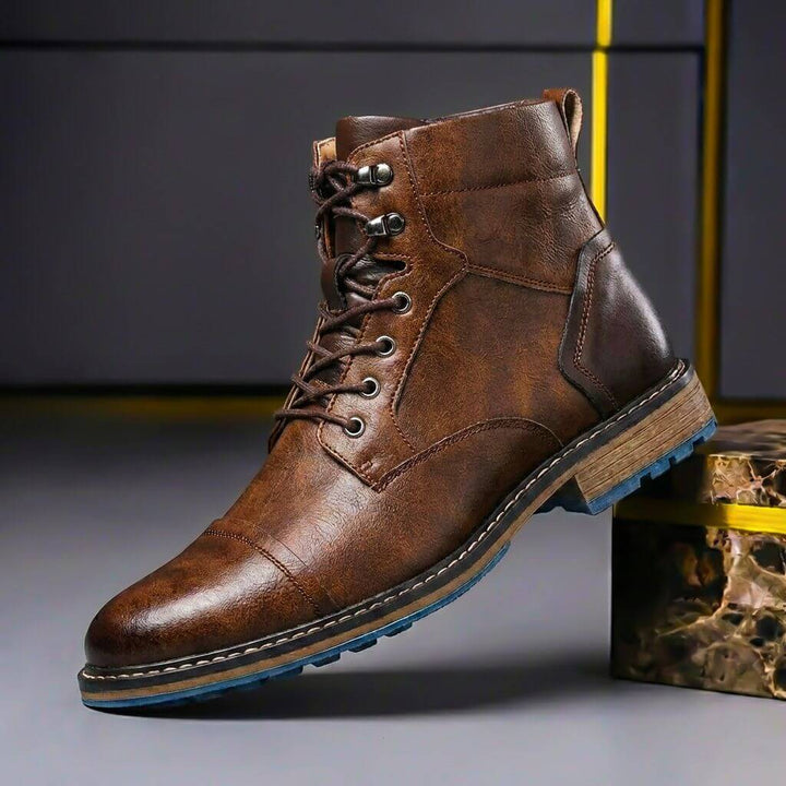 Bottes en Cuir Bicolores Jake