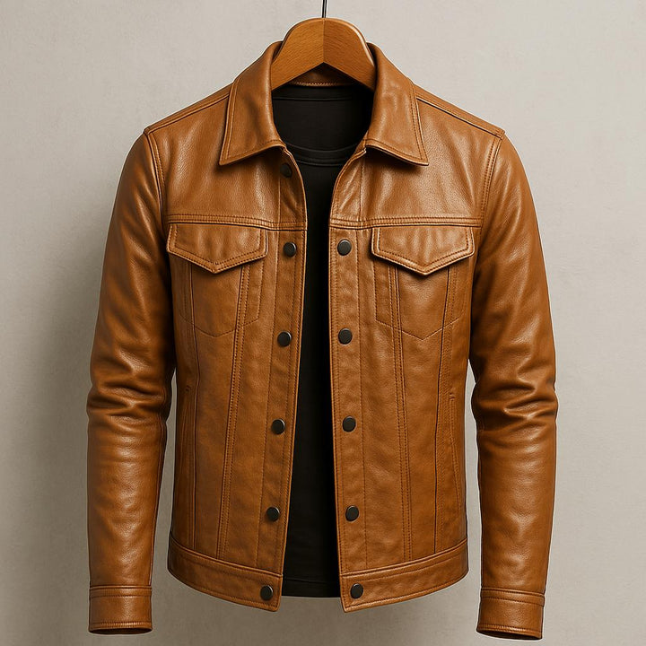 Veste légère en cuir
