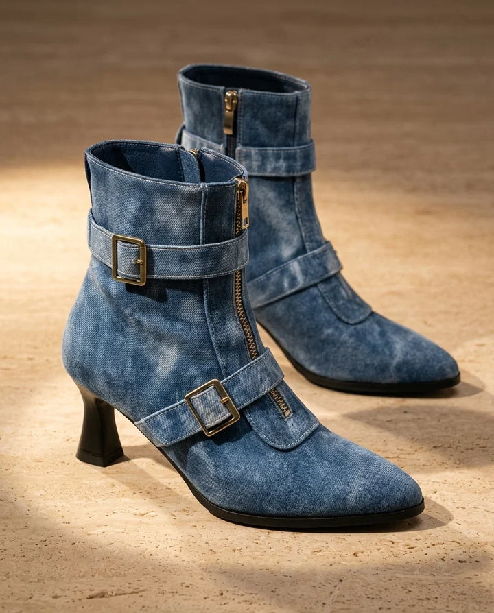 Bottines à double boucle Cleo