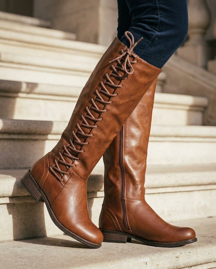 Bottes Montantes à Lacets