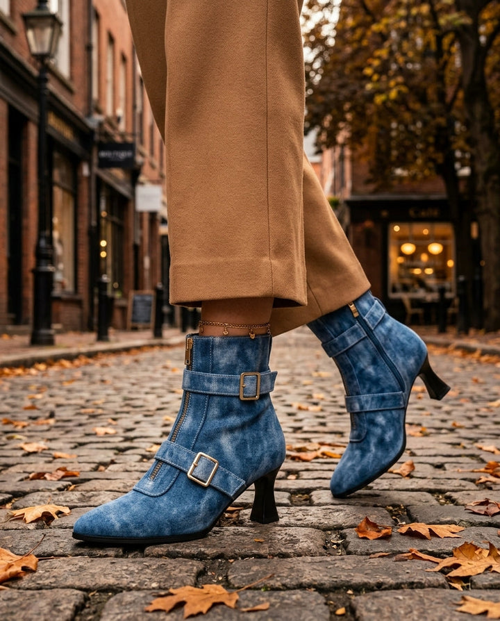 Bottines à double boucle Cleo