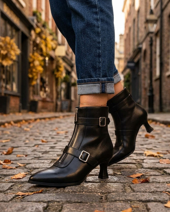 Bottines à double boucle Cleo