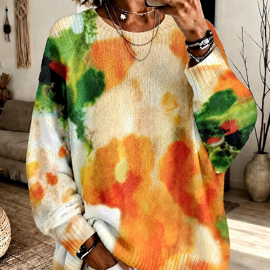 Amberlei™ | Pull Floral Tie-Dye Orange