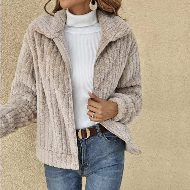 MOREAU LYON | MANTEAU EN PELUCHE POUR FEMMES