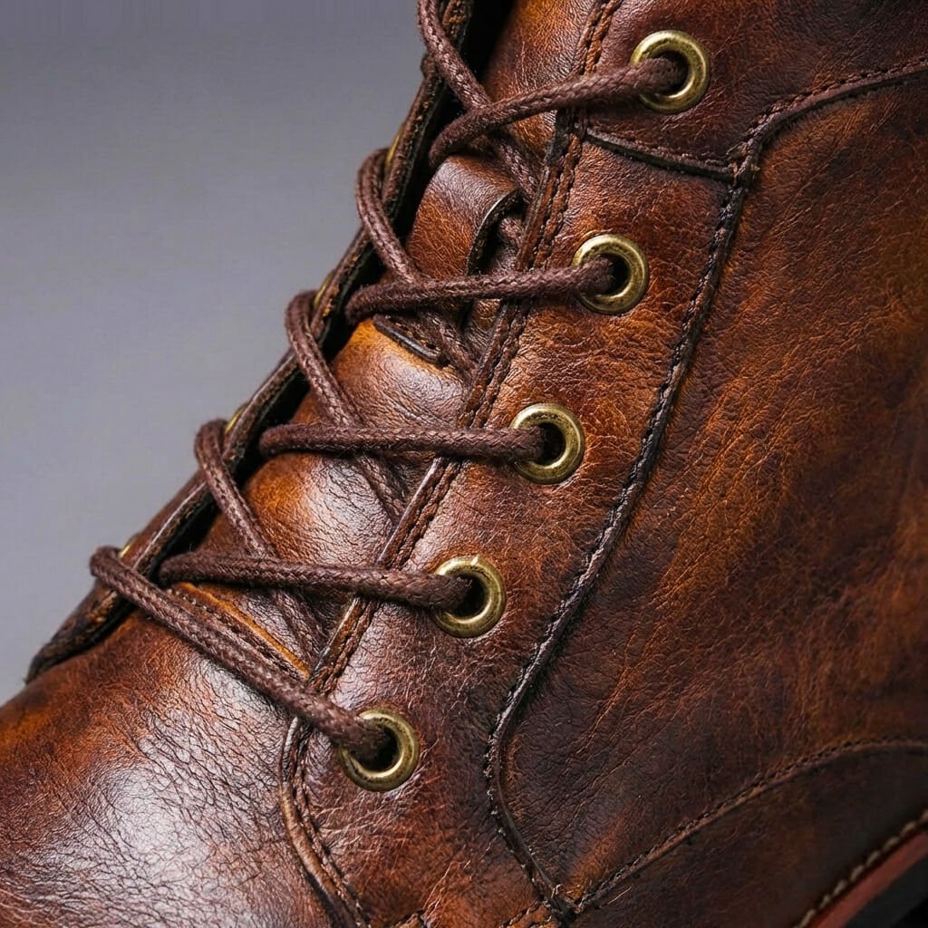 Bottes en cuir rétro Royce