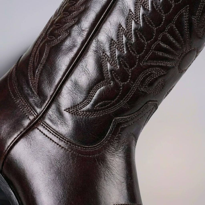 Bottes en Cuir Véritable Damian