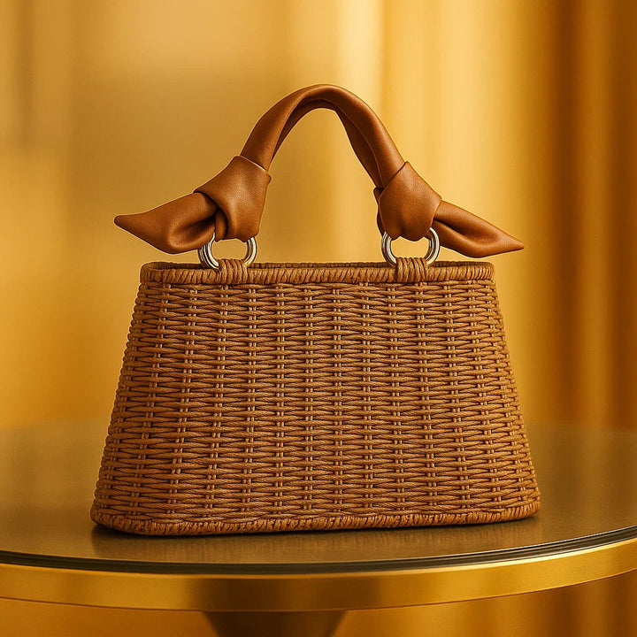 SAC À MAIN EN PAILLE TISSÉE AVA RAE