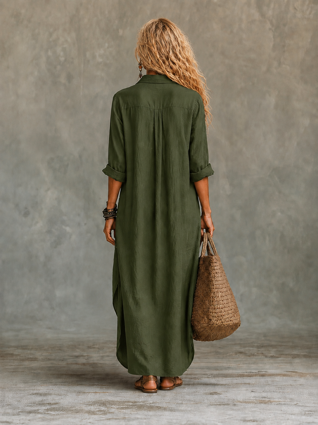 Vivienne | Robe Maxi Boutonnée pour Femmes