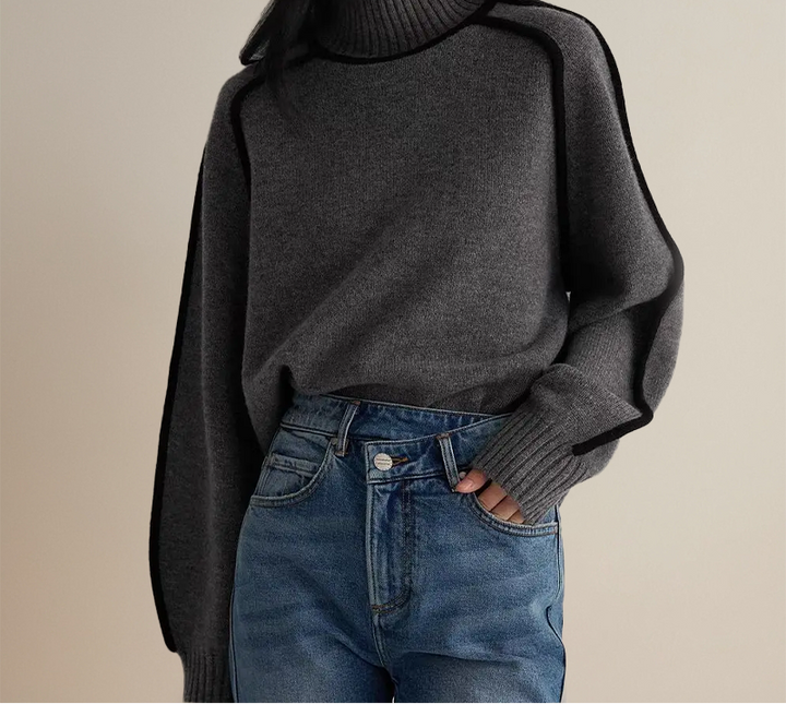 Alea | Pull Oversize à Col Roulé Épais