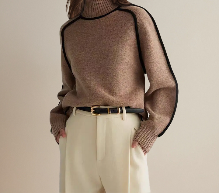 Alea | Pull Oversize à Col Roulé Épais