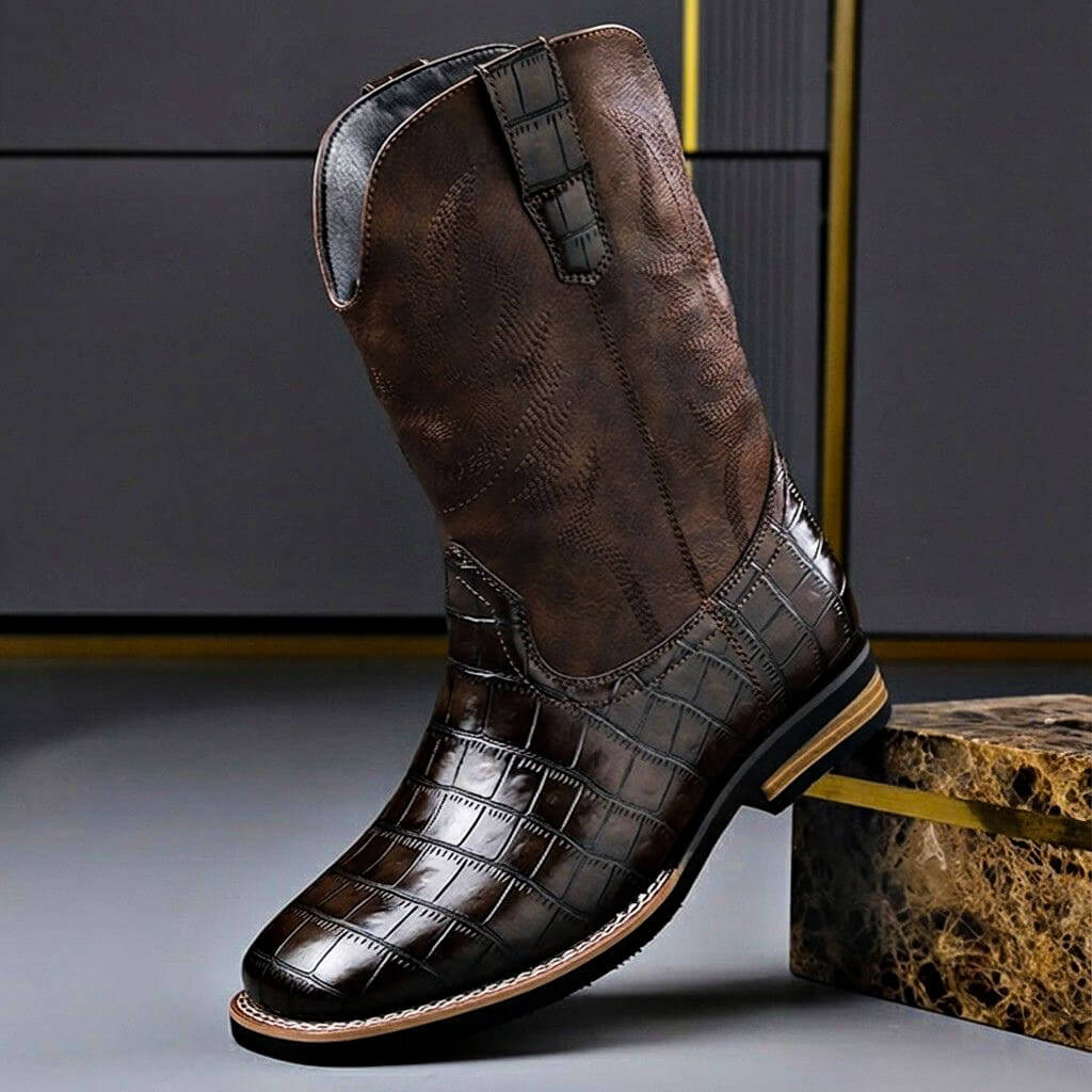Bottes en Cuir Véritable Walker