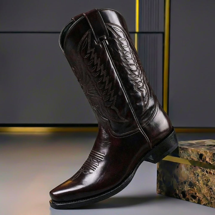 Bottes en Cuir Véritable Damian