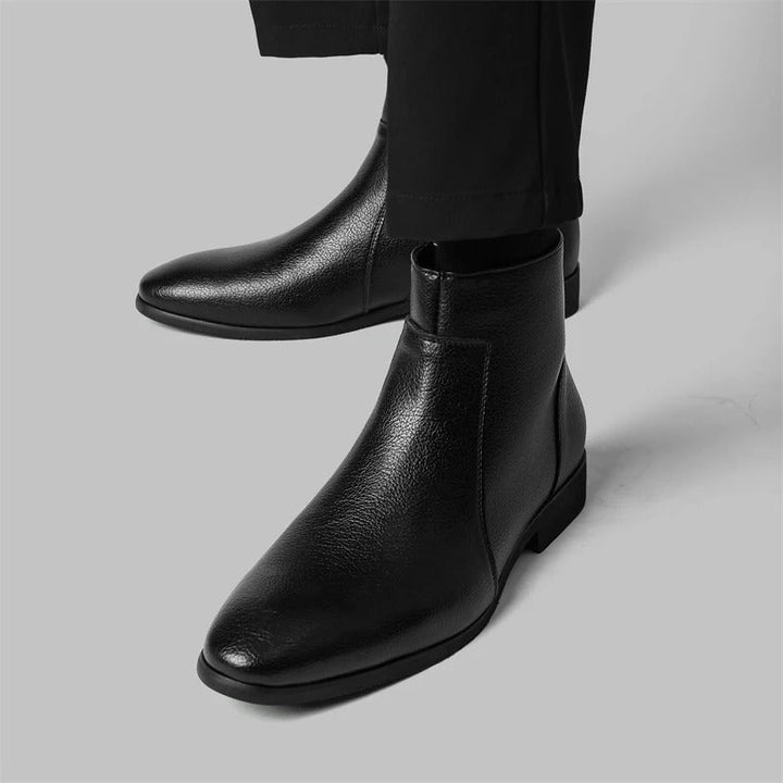 Bottes en cuir avec fermeture éclair Mercer