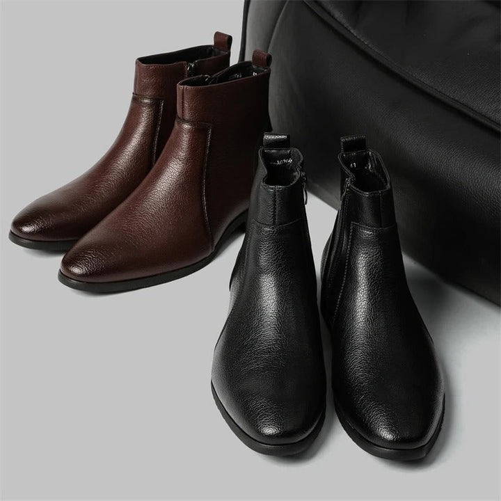 Bottes en cuir avec fermeture éclair Mercer
