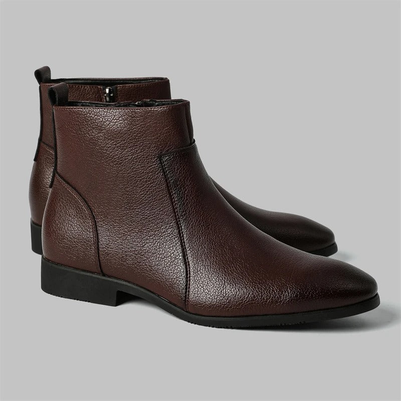Bottes en cuir avec fermeture éclair Mercer