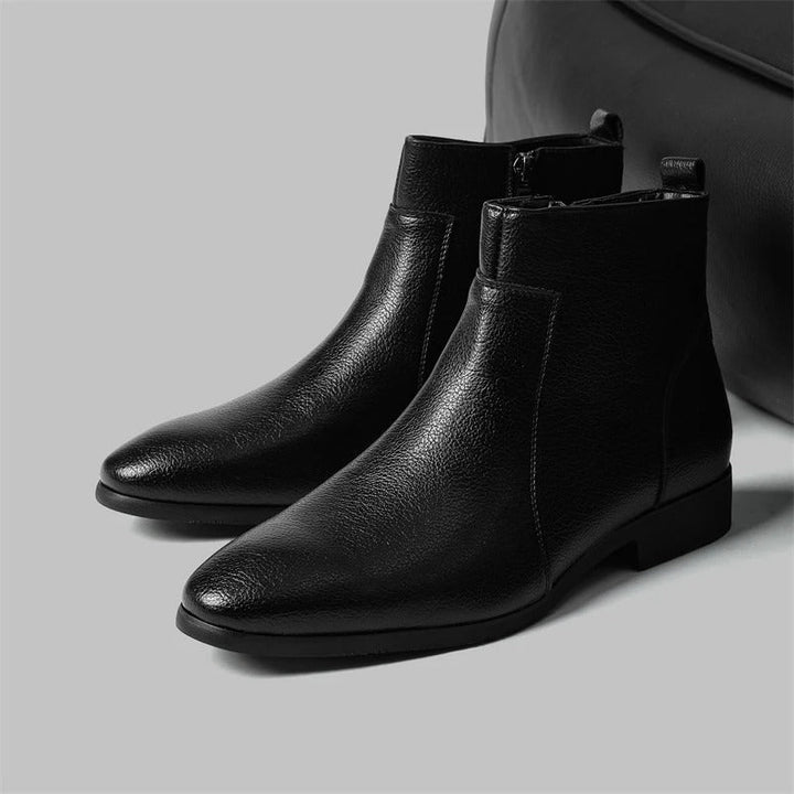 Bottes en cuir avec fermeture éclair Mercer